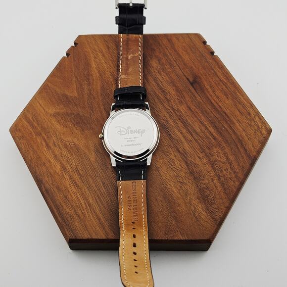 Disney Women's Mickey Mouse Character Watch Contemporary Black Leather Band - Picture 5 of 6